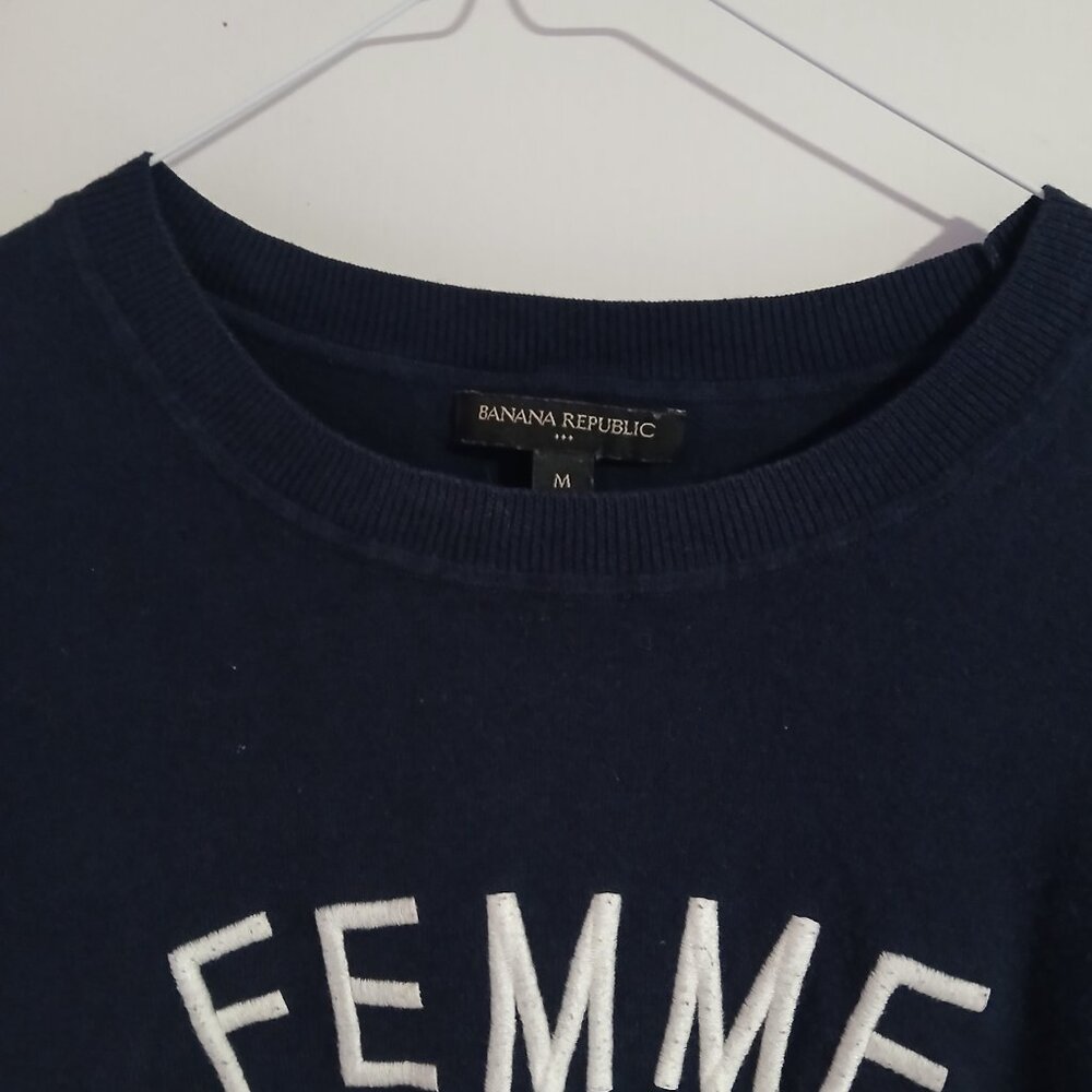 Banana Republic Factory Women's Crew Neck Long Sleeve Femme Sweater SZ M GUC - Picture 3 of 9